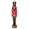 Haute Decor 37-INCH Tall Decorative Christmas Nutcracker - Red/Green with Darker Skin - Solid Resin Construction Large Christmas Nutcracker